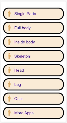 kids human body parts learning ekran görüntüsü
