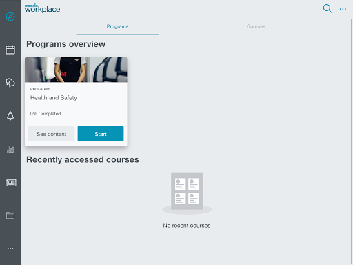 Moodle Workplace ekran görüntüsü