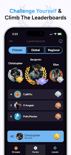 Liftoff - Ranked Gym Workouts ekran görüntüsü