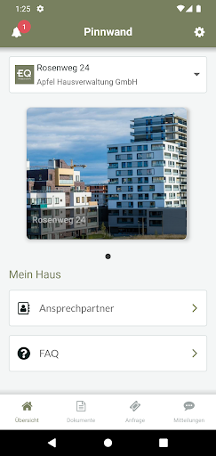 EQ Immobilien Kundenportal ekran görüntüsü