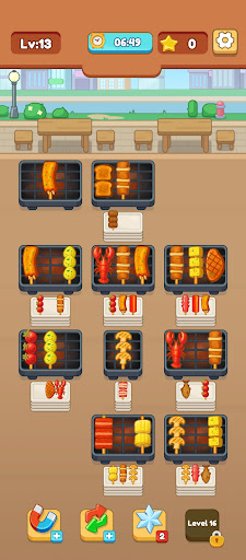 Skewer BBQ: Sort & Grill ekran görüntüsü