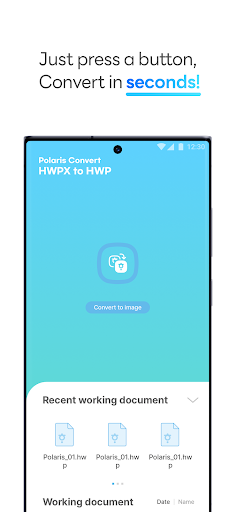 Polaris Convert HWPX to HWP ekran görüntüsü