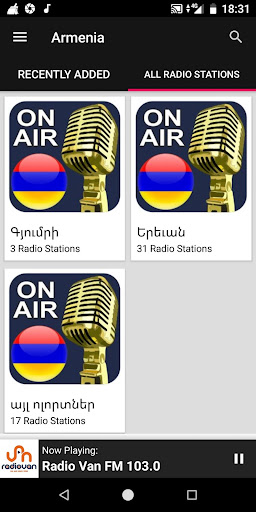 Armenian Radio Stations ekran görüntüsü