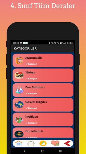 4. Sınıf Test Çöz Tüm Dersler ekran görüntüsü