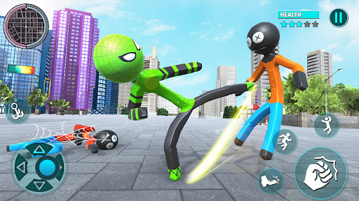 Rope Hero Spider Stickman War ekran görüntüsü