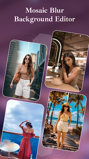 Mosaic Blur Background Editor ekran görüntüsü