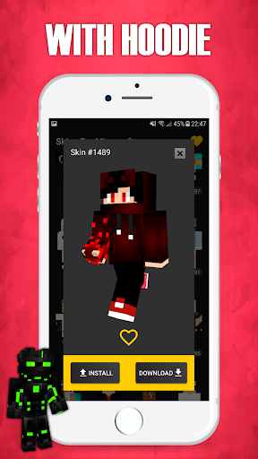 Skins for Minecraft PE ekran görüntüsü