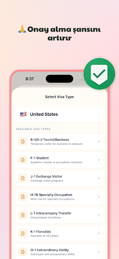 Deneme Vize Mülakatı: Visa AI ekran görüntüsü