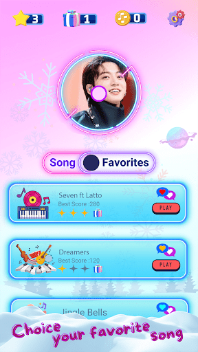 Seven - Jungkook Piano Game ekran görüntüsü