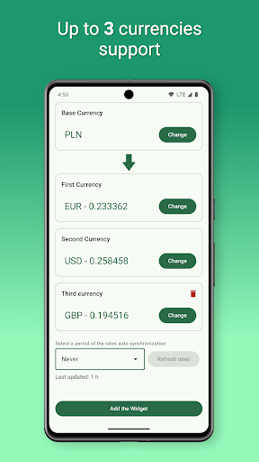 Currency Converter Widget ekran görüntüsü