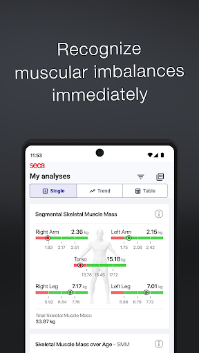 seca myAnalytics ekran görüntüsü