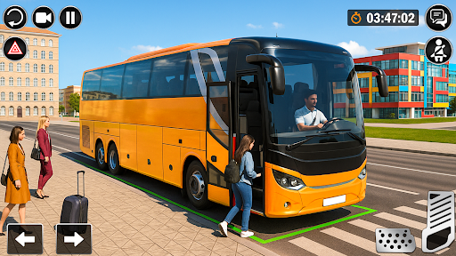 ticari şehir otobüsü sürüşü 3d ekran görüntüsü
