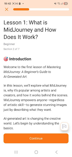 Courzy - Learn AI Tools ekran görüntüsü