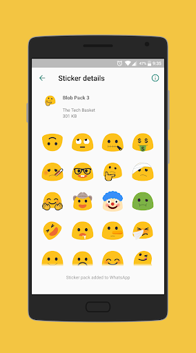 Blob is Back - WAStickerApps ekran görüntüsü