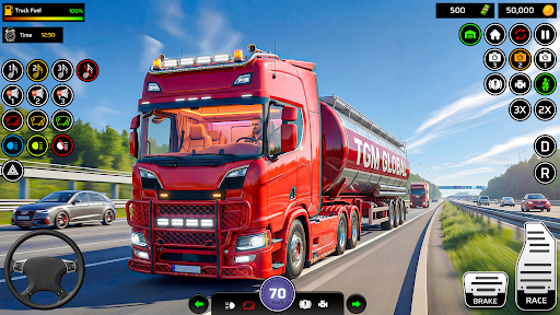 Euro Truck 3D Game Simulator ekran görüntüsü