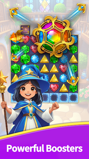 School of Magic : Jewel Match3 ekran görüntüsü