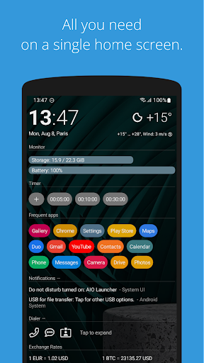 AIO Launcher ekran görüntüsü