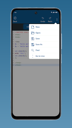PHP Editor - compiler & run ekran görüntüsü