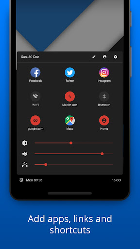 Bottom Quick Settings ekran görüntüsü