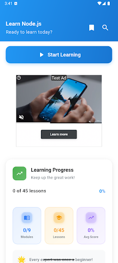 Learn Node.js ekran görüntüsü