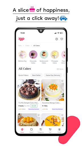 IGP: Flowers, Cakes, Gifts App ekran görüntüsü