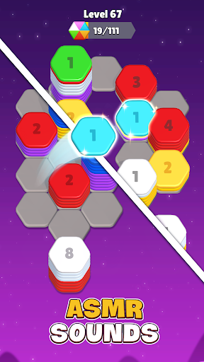 Hexa Sort 3D: Color Puzzle ekran görüntüsü