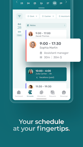 Agendrix Employee Scheduling ekran görüntüsü