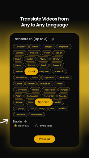 Panini AI Video Translator Dub ekran görüntüsü