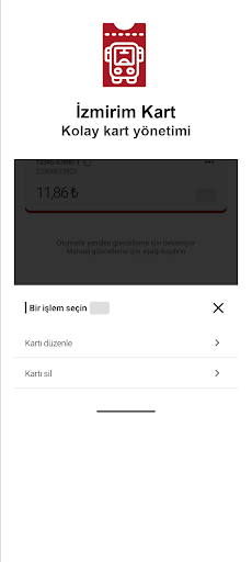 İzmirim Kart Bakiye Sorgulama ekran görüntüsü