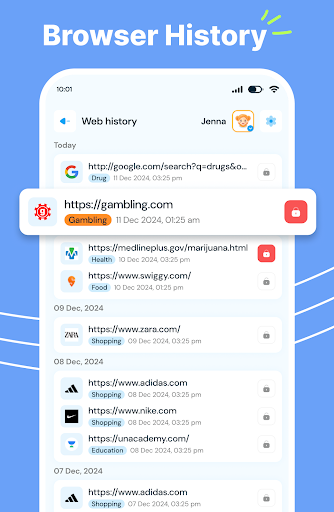 KidsNanny Parental Control App ekran görüntüsü
