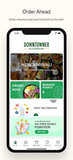 Downtowner Delicatssen Cafe ekran görüntüsü