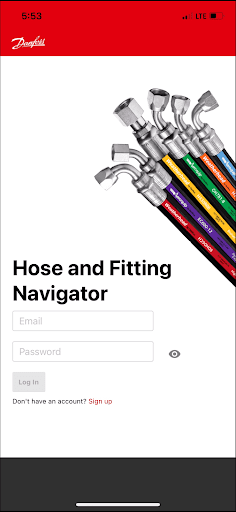 Hose & Fitting Navigator ekran görüntüsü