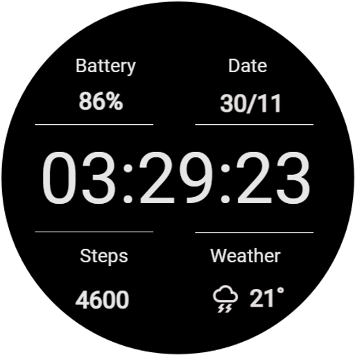 Battery Saver Minimal Watch