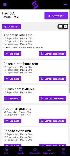SEU TREINO ONLINE ekran görüntüsü