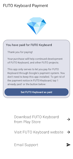 Payment for FUTO Keyboard ekran görüntüsü