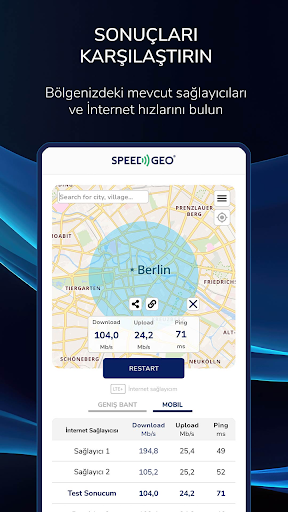 Hız Testi: Speed Test SpeedGeo ekran görüntüsü