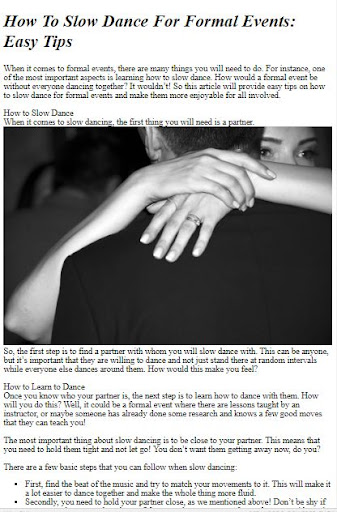 How to Slow Dance ekran görüntüsü