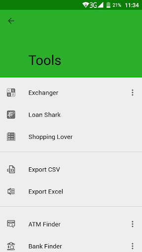 Money Lover Export Tool: CSV a ekran görüntüsü