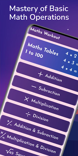 Basic Maths Workout - Tables ekran görüntüsü