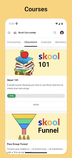 Skool ekran görüntüsü