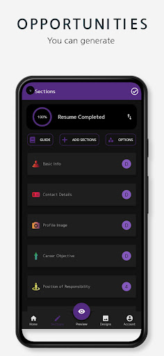 cvDragon Resume App: Create CV ekran görüntüsü