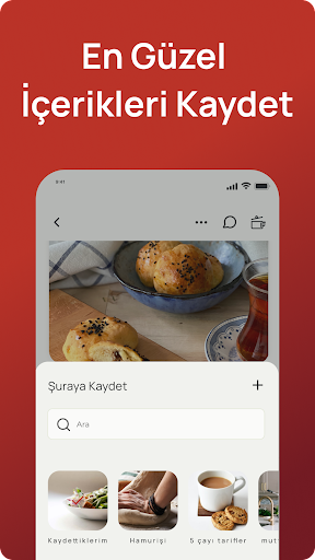 tarifist: yemek sosyal medyası ekran görüntüsü