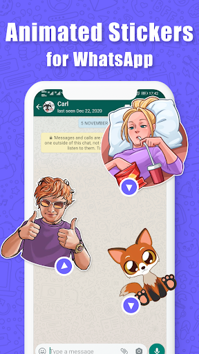 Anim live sticker-WAStickerApp ekran görüntüsü