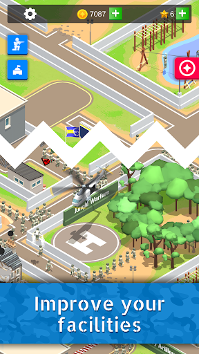Idle Army Base: Tycoon Game ekran görüntüsü