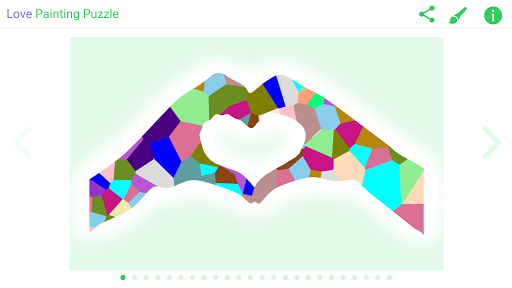 3P Valentine Painting Puzzle ekran görüntüsü
