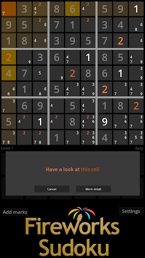 Fireworks Sudoku - puzzle fun ekran görüntüsü