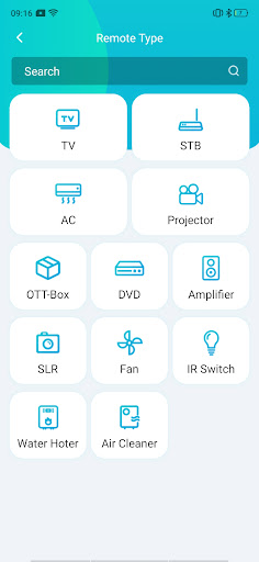 Ocrustar remote control ekran görüntüsü