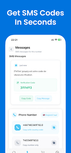 Sanal Numara - SMS Alma ekran görüntüsü