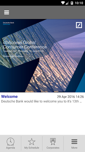 Deutsche Bank Events Europe ekran görüntüsü