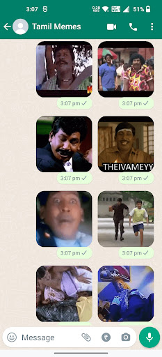 Vadivelu Animated Stickers ekran görüntüsü